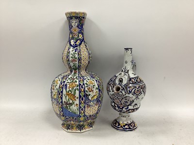 Lot 1156 - Dutch Delftware Faience Design, Double Gourd...