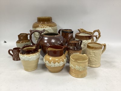 Lot 1176 - Stoneware Pottery Jugs & Tankards, including...