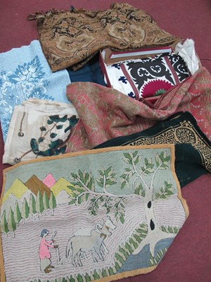 Lot 1301 - A Quantity of Woven Wool Bed Covers, mainly...
