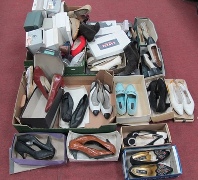 Lot 1297 - A Large Collection of Ladies Shoes, c.1980s -...