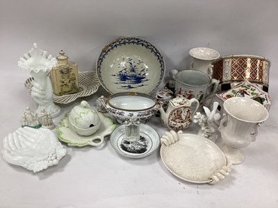 Lot 1182 - XIX Century Pearlware Bowl, 25cm Diameter...