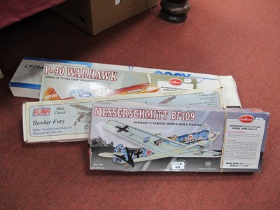 Lot 430 - Four Balsa Wood Rubber Powered Model Aircraft...