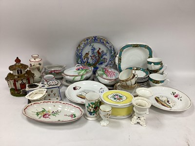 Lot 1168 - XIX Century Tea Ware, Portuguese oval trinket...