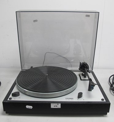 Lot 478 - A Thorens TD166 Mk II Record Player, grey with...