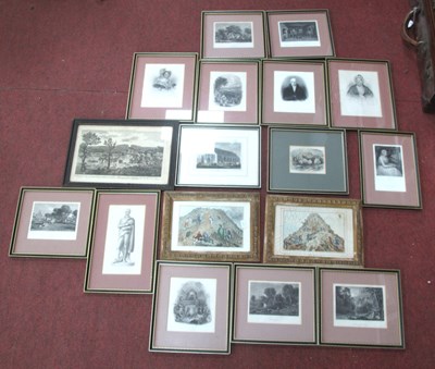 Lot 1407 - XIX Century Engravings, Prints, including...