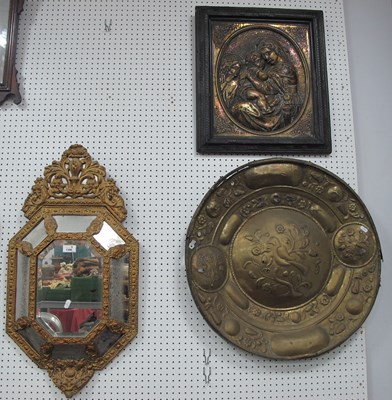 Lot 1398 - Gilt & Pine Framed Wall Mirror Circa 1900,...