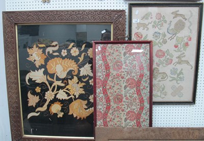 Lot 1396 - Large Fabric, Needlework and Crochet Floral...