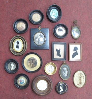 Lot 1403 - XIX Century Silhouettes (x 4), other...