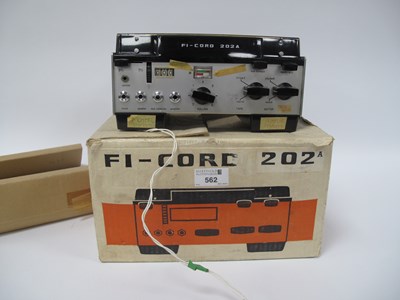 Lot 562 - A Fi-Cord 202A Reel-to-Reel Portable Tape...