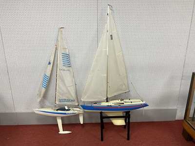 Lot 301 - Two kit built wooden / plastic radio...