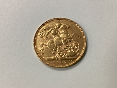 Lot 631 - 1907 Edward VII Gold Sovereign, Perth Mint.