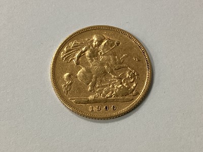 Lot 612 - 1900 Victoria Old Head Gold Half Sovereign.