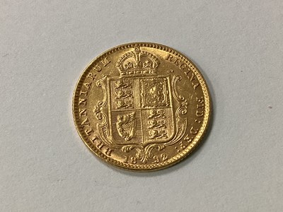 Lot 621 - 1892 Victoria Jubilee Head Shield Back Gold...