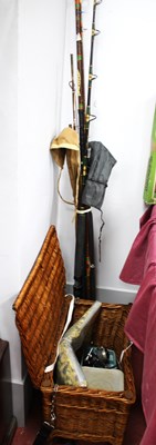Lot 1355 - Fishing Equipment, including five fishing rod...
