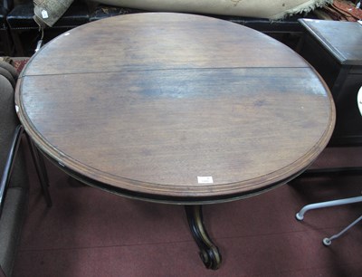 Lot 1480 - XIX Century Mahogany Table, with a circular...