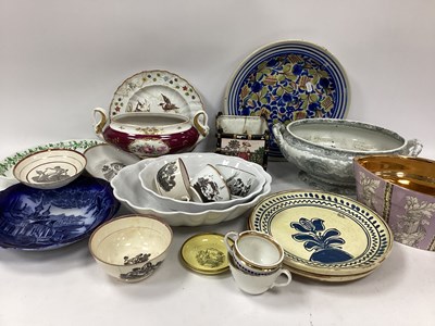 Lot 1185 - XIX Centiry Teaware, cube jardinette (dam),...