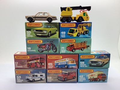 Lot 680 - Ten Matchbox 1-75 Diecast Model Vehicles to...