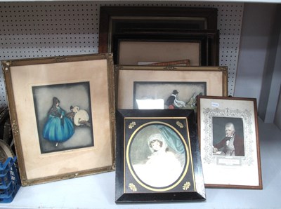 Lot 1408 - Figural Scene Prints Usually XIX Century,...