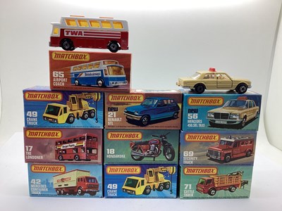 Lot 694 - Ten Matchbox 1-75 Diecast Model Vehicles to...