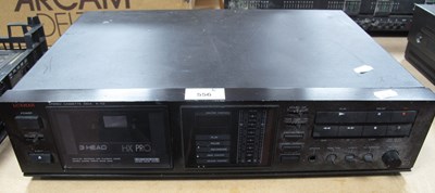Lot 556 - A Luxman K-112 Stereo Cassette Deck, black,...