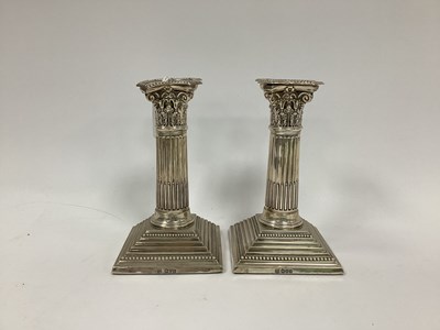 Lot 1335 - A Pair of Edwardian Hallmarked Silver...