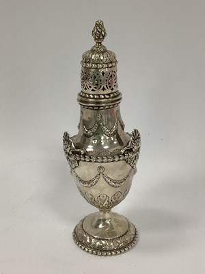 Lot 1333 - A Decorative Hallmarked Silver Sugar Caster,...