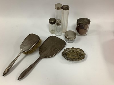 Lot 1332 - A Hallmarked Silver Backed Hand Mirror and...