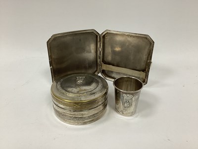 Lot 1331a - Rouen French Plated Souvenir Trinket Box and...