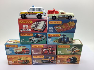 Lot 679 - Ten Matchbox 1-75 Diecast Model Vehicles to...