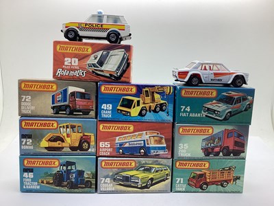 Lot 692 - Ten Matchbox 1-75 Diecast Model Vehicles to...