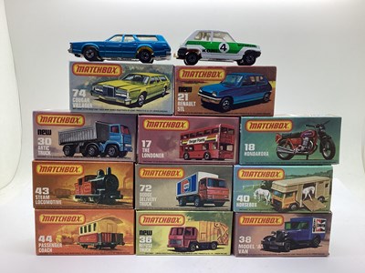 Lot 689 - Eleven Matchbox 1-75 Diecast Model Vehicles to...