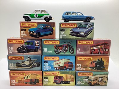 Lot 693 - Eleven Matchbox 1-75 Diecast Model Vehicles to...