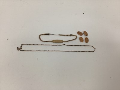 Lot 1350 - A Pair of Antique 9ct Rose Gold Cufflinks,...