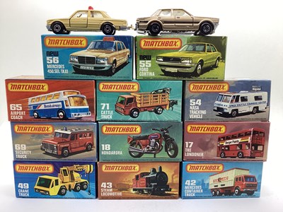 Lot 685 - Eleven Matchbox 1-75 Diecast Model Vehicles to...