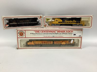 Lot 468 - Three Bachmann 'HO' Gauge Boxed U.S.A Outline...
