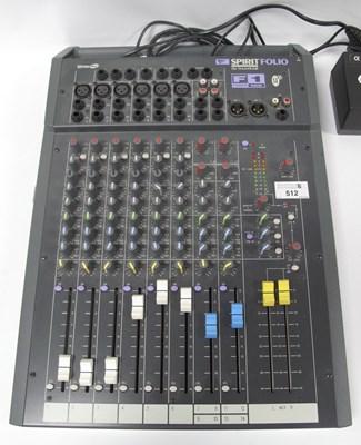 Lot 512 - Soundcraft Spirit Folio F1 Fader 100 1, 14...