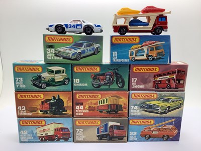 Lot 617 - Eleven Matchbox 1-75 Diecast Model Vehicles to...
