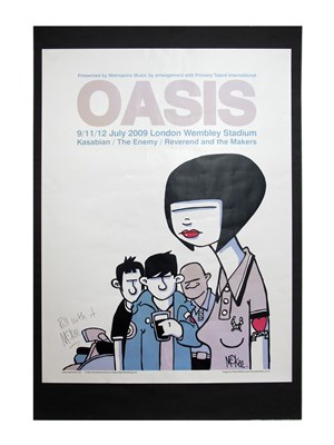 Lot 587 - Signed Pete McKee / Oasis Wembley Concert...