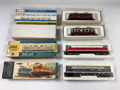 Lot 622 - Four 'HO' Gauge Continental Outline Diesel...