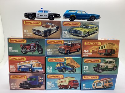 Lot 686 - Eleven Matchbox 1-75 Diecast Model Vehicles to...