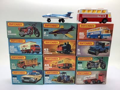 Lot 614 - Twelve Matchbox 1-75 Diecast Model Vehicles to...