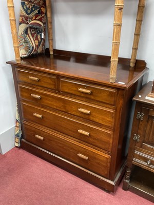 Lot 1672 - XX Century Walnut Chest of Drawers, with a low...