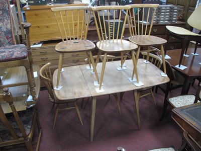 Lot 1652 - Ercol Drop Leaf Dining Table, together with a...