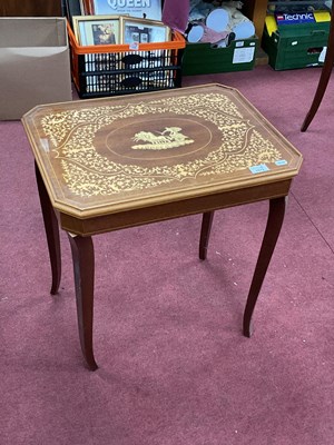 Lot 1673 - Gabriella Italian Mahogany Inlaid Game Table,...
