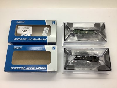 Lot 642 - Two boxed Dapol N gauge 0-6-0 Pannier tank...