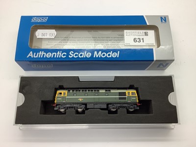 Lot 631 - A Boxed Dapol 'N' Gauge Class 33 Diesel...