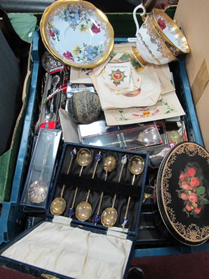 Lot 1100 - A Collection of Silver Plated Souvenir Spoons,...