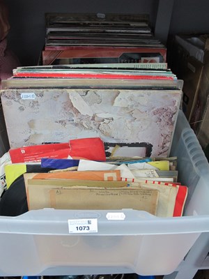 Lot 1073 - Collection of LP and Single Vinyl Records in...