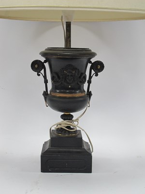 Lot 1223 - An Early XX Century Speltre Vase (converted to...