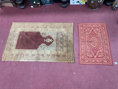 Lot 1509 - A Middle Eastern Rug/Wall Hanging, the central...